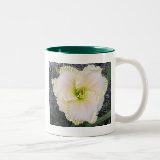 Caneca De Café Em Dois Tons Hemerocallis de creme perfeito