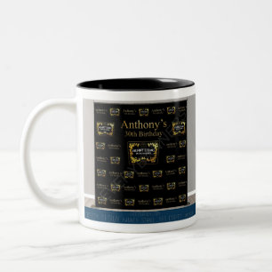 Caneca De Café Em Dois Tons Hennything é possível temático Backdrop