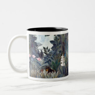 Caneca De Café Em Dois Tons Henri Rousseau Selva Equatorial