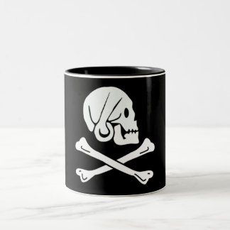 Caneca De Café Em Dois Tons Henry cada bandeira de pirata autêntica