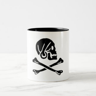Caneca De Café Em Dois Tons Henry cada bandeira de pirata autêntica