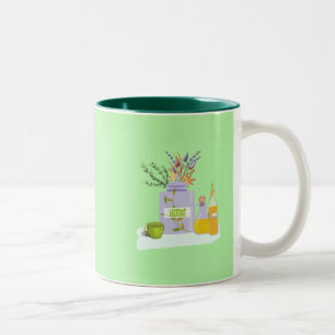 Caneca De Café Em Dois Tons Herbs Tea Mug Tea Cup