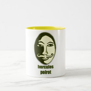 Caneca De Café Em Dois Tons Hercules Poirot