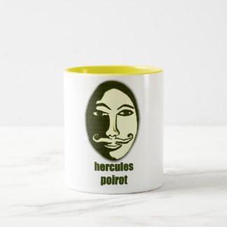 Caneca De Café Em Dois Tons Hercules Poirot