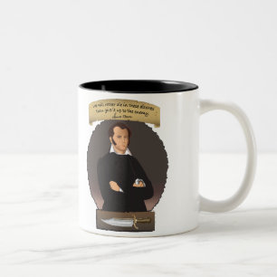 Caneca De Café Em Dois Tons Herói épico James Bowie!