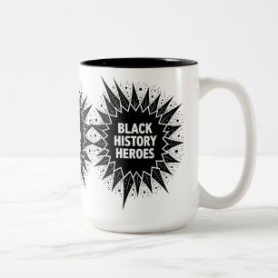 Caneca De Café Em Dois Tons Heróis da História Negra Celebram o Mês da Históri