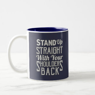 Caneca De Café Em Dois Tons Hetero de apoio