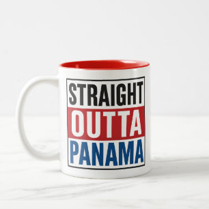 Caneca De Café Em Dois Tons Hetero fora do Panamá - Orgulho de Estilo de Bande