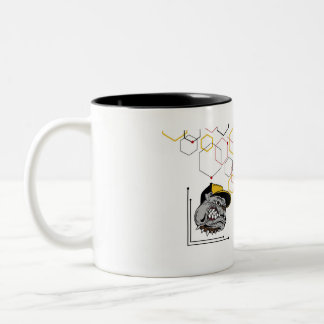 Caneca De Café Em Dois Tons Hexagon-Pitti zweifarbige Tasse gespiegelt