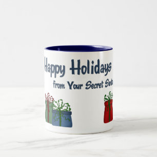 Caneca De Café Em Dois Tons HH de seus pacotes do papai noel do segredo -