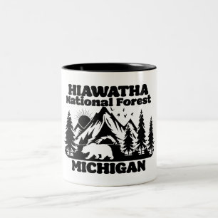 Caneca De Café Em Dois Tons Hiawatha National Forest Michigan