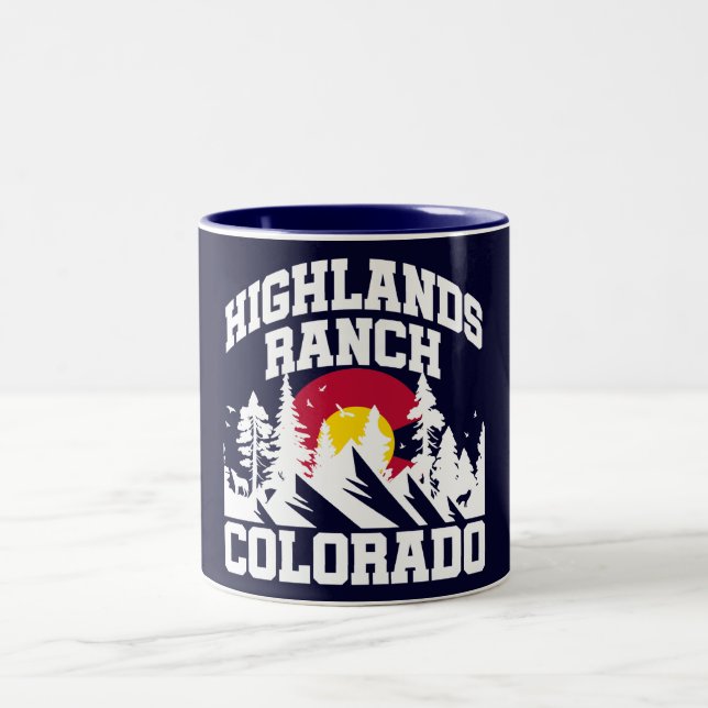Caneca De Café Em Dois Tons Highlands Ranch, Colorado (Centro)