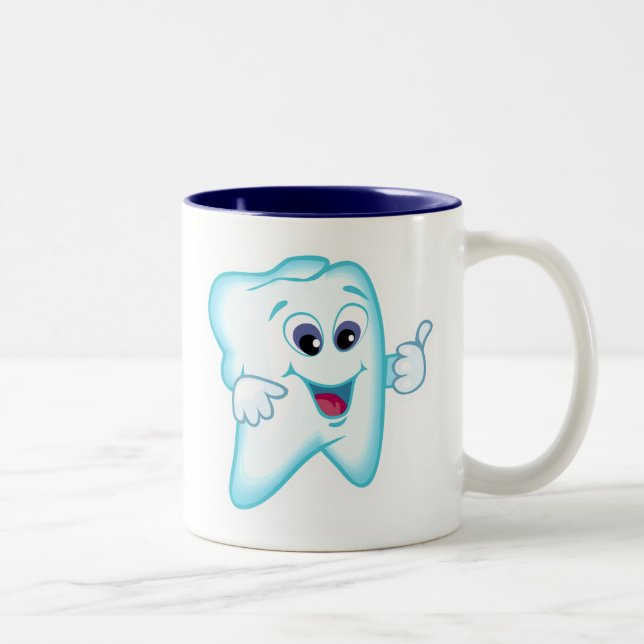 Caneca De Café Em Dois Tons Higienista dental (Direita)