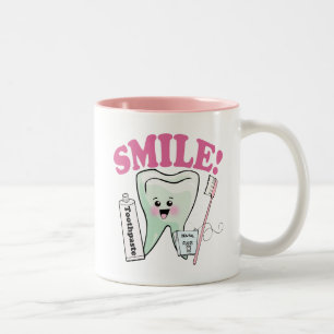 Caneca De Café Em Dois Tons Higienista dental do dentista