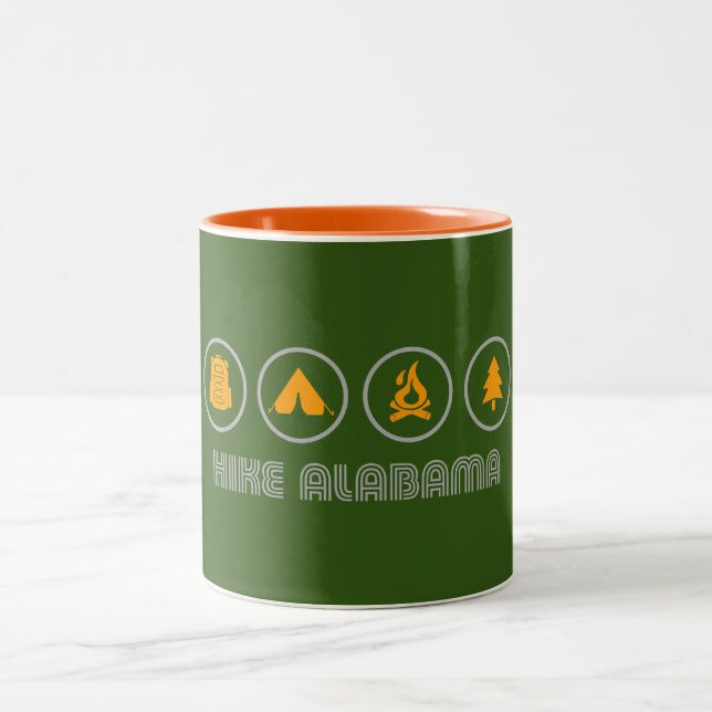 Caneca De Café Em Dois Tons Hike Alabama (Centro)