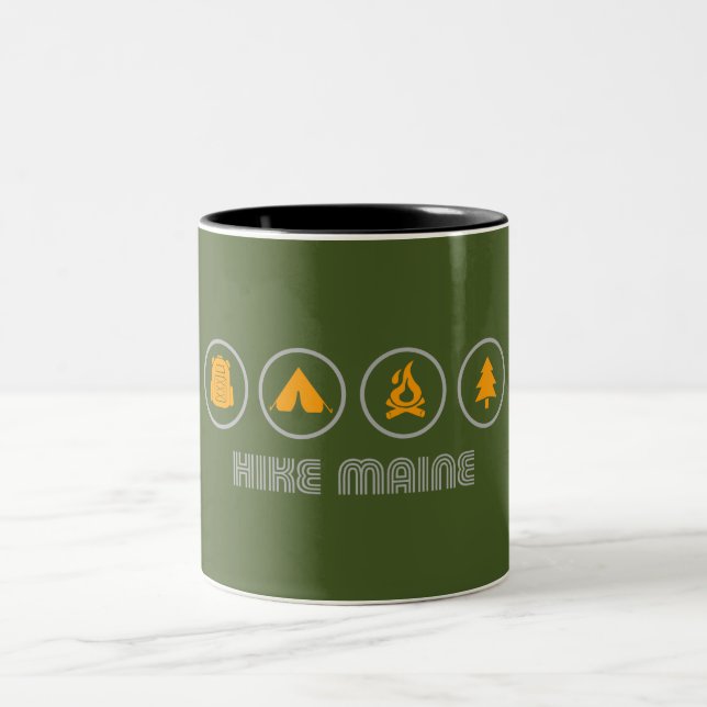 Caneca De Café Em Dois Tons Hike Maine (Centro)