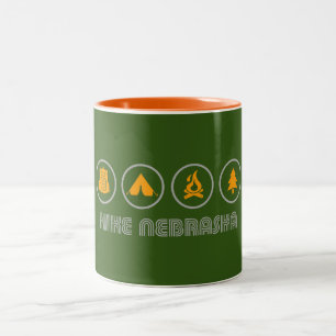 Caneca De Café Em Dois Tons Hike Nebraska