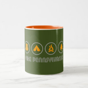 Caneca De Café Em Dois Tons Hike Pensilvânia