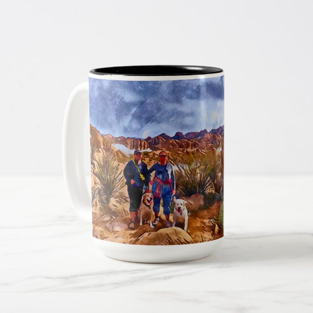 Caneca De Café Em Dois Tons Hike Prescott (Frente Esquerda)