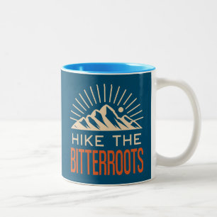 Caneca De Café Em Dois Tons Hike The Bitterroot Idaho Montana Sunburst
