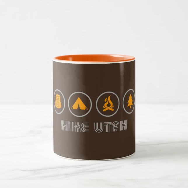 Caneca De Café Em Dois Tons Hike Utah (Centro)