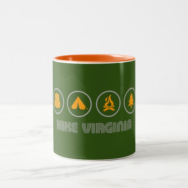 Caneca De Café Em Dois Tons Hike Virginia (Centro)