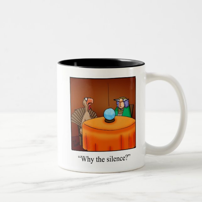 Caneca De Café Em Dois Tons Hillarious Ação de Graças Mug Gift (Direita)