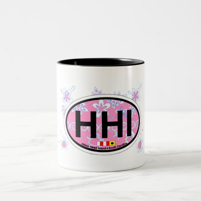 Caneca De Café Em Dois Tons Hilton Head Island. (Centro)