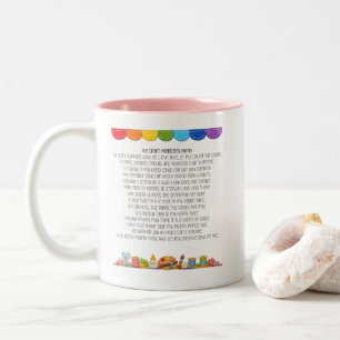 Caneca De Café Em Dois Tons Hino dos acumuladores de materiais de artesanato -