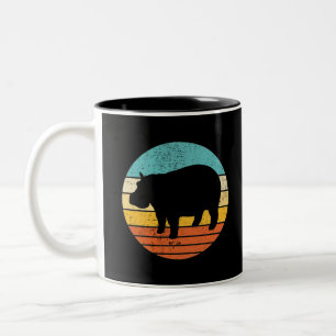 Caneca De Café Em Dois Tons Hippotomas Retro Sun