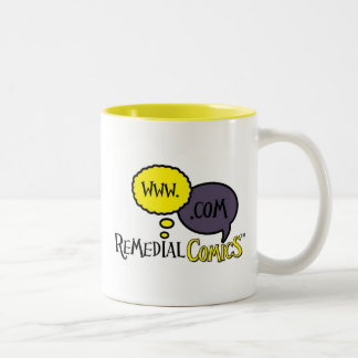 Caneca De Café Em Dois Tons História em quadrinhos & caneca corretivas do