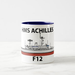 Caneca De Café Em Dois Tons HMS Achilles, Orig config