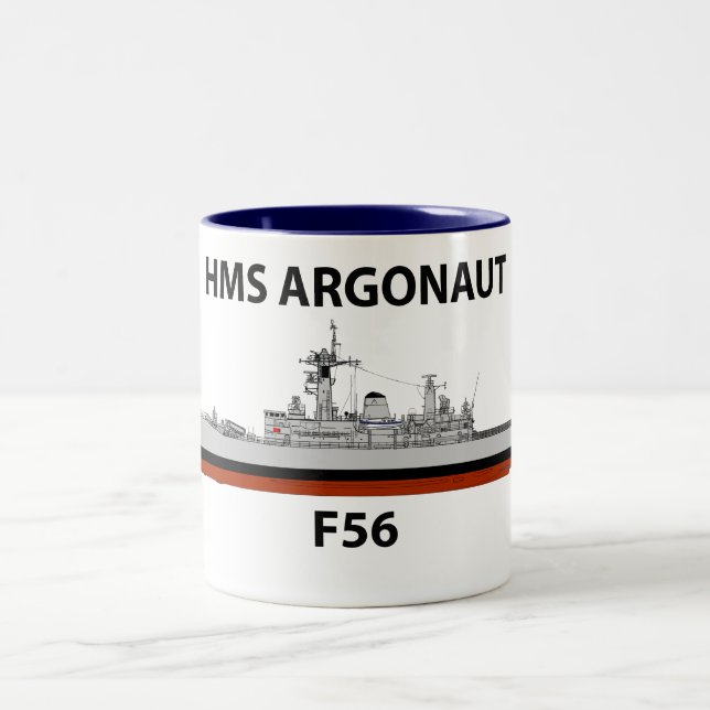 Caneca De Café Em Dois Tons HMS Argonaut, seacat (Centro)