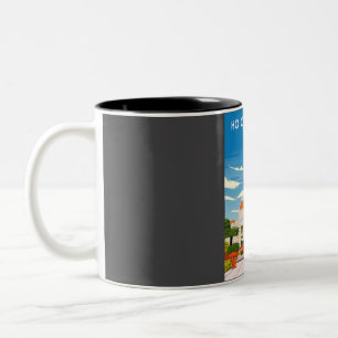 Caneca De Café Em Dois Tons Ho Chi Minh Poster de viagens Vietnã