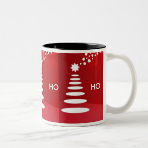 CANECA DE CAFÉ EM DOIS TONS HO HO HO
