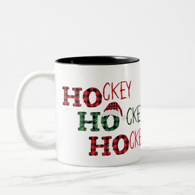 Caneca De Café Em Dois Tons Ho Ho - Hóquei em Hóquei (Esquerda)