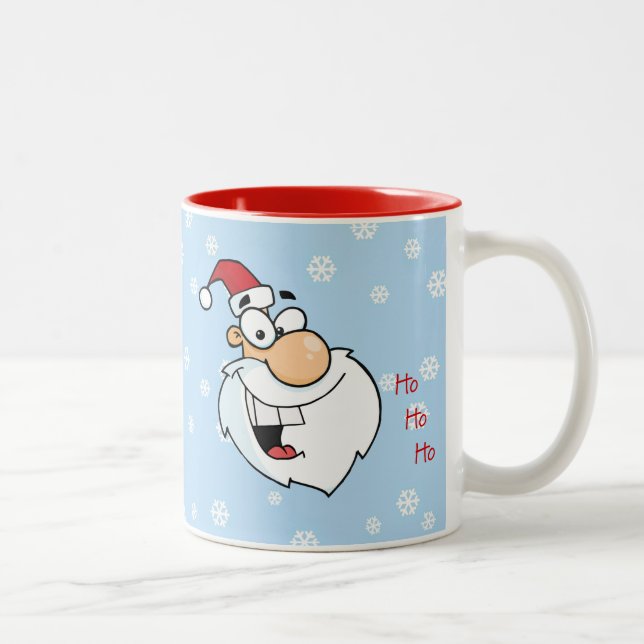 Caneca De Café Em Dois Tons Ho Ho Jolly Ole Rua Nick (Direita)
