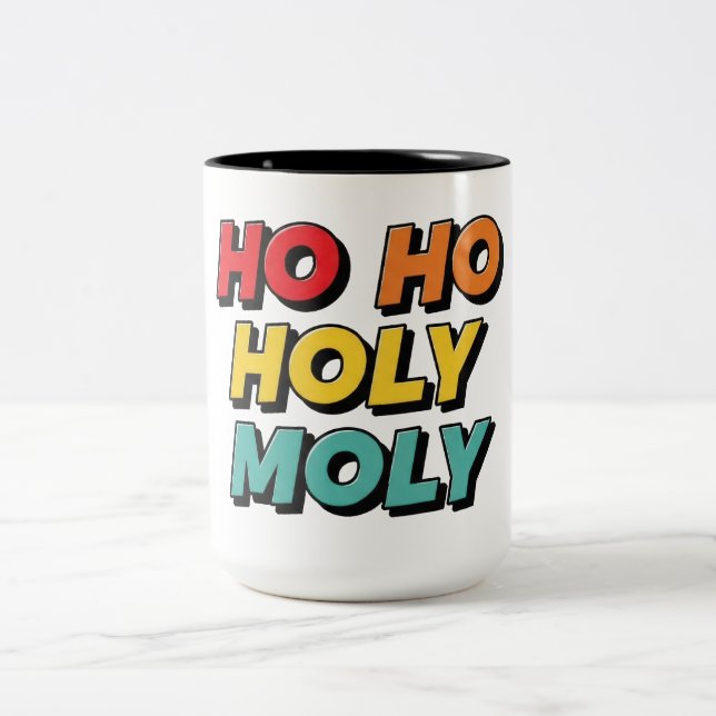Caneca De Café Em Dois Tons Ho Ho Natal Incrível (Centro)