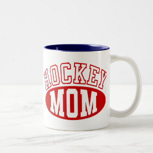 Caneca De Café Em Dois Tons Hockey Mãe Mug