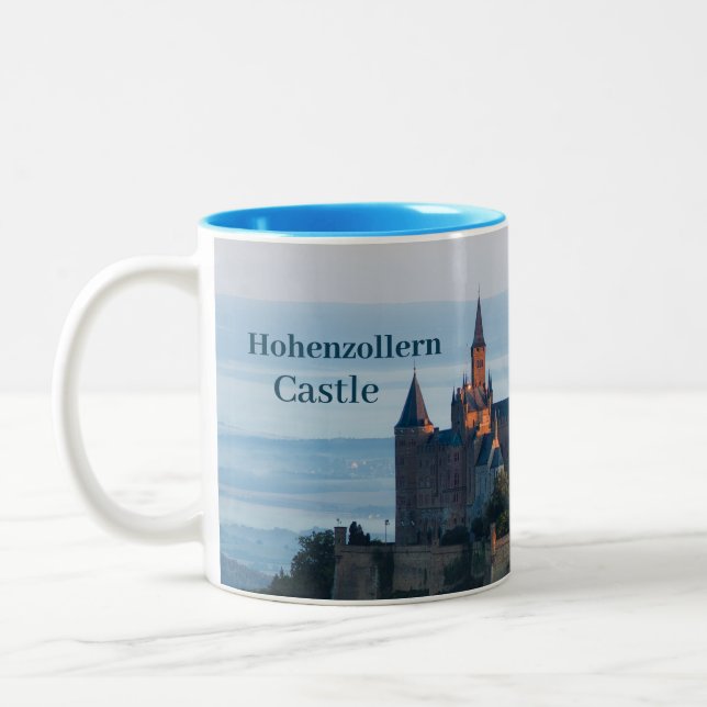 Caneca De Café Em Dois Tons Hohenzollern Castle Hechingen Alemanha (Esquerda)