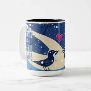 Caneca De Café Em Dois Tons Hoje é uma citação motivacional de início novo do