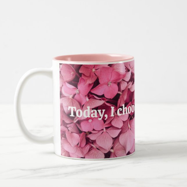 Caneca De Café Em Dois Tons Hoje, eu escolho me amar (Esquerda)