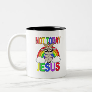 Caneca De Café Em Dois Tons Hoje não Jesus