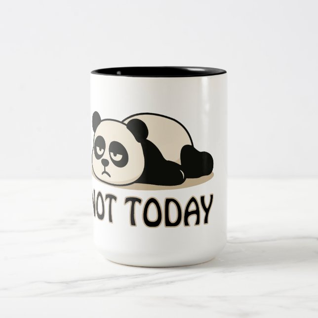 Caneca De Café Em Dois Tons Hoje, Panda (Centro)