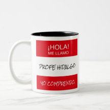 "Hola Me Llamo" Profe Professora Espanhola Gift Mu
