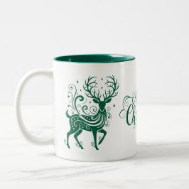 Caneca De Café Em Dois Tons Holiday Deer