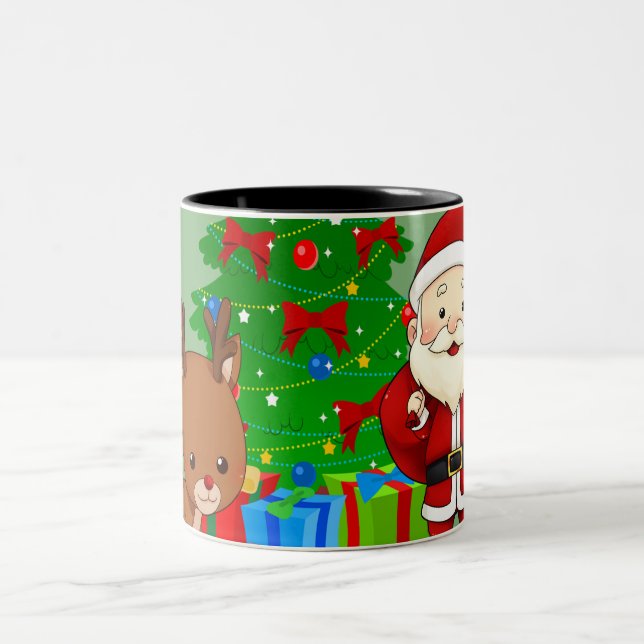 Caneca De Café Em Dois Tons Holly Jolly (Centro)