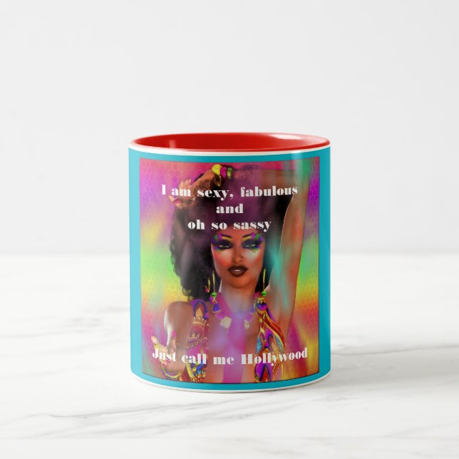 Caneca De Café Em Dois Tons Hollywood (Centro)
