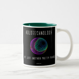 Caneca De Café Em Dois Tons Holotechnology. Não apenas uma outra fase bonito.