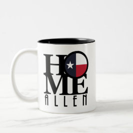 Caneca De Café Em Dois Tons HOME Allen Texas